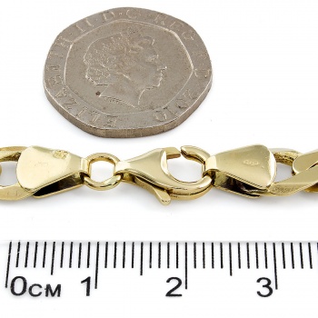 9ct gold 15.1g 8½ inch curb Bracelet